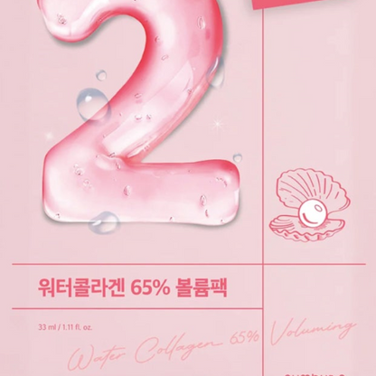 No.2 Water Collagen 65% Voluming Sheet Mask