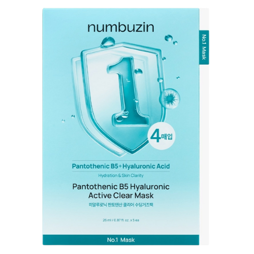 No.1 Pantothenic B5  Hyaluronic Active Clear Mask